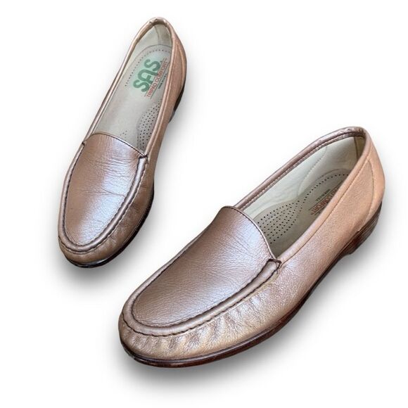 SAS Tripad Comfort pewter Penny Loafers Slip on Everyday Leather Women’s size 9 - Picture 4 of 15